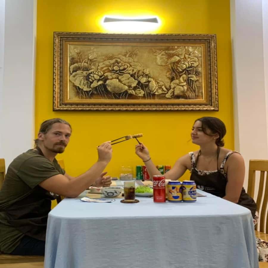 Da Nang: Vegetarian Cooking Class with Janny - Passion fruit juice and the meal at the end
