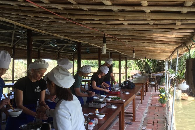 Eco Cooking Class and Basket boat tour from Da Nang/ Hoi An - Paddling a basket boat through water coconut trees