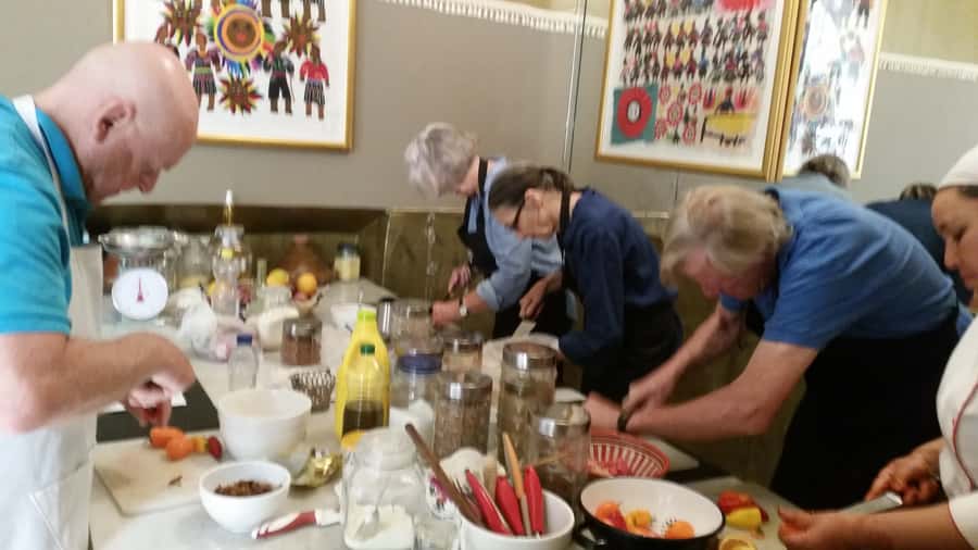 Edgy 8 Dish Private, Fusion Cooking Class, Menu Plan, Market - Eight dishes and a hands-on kitchen