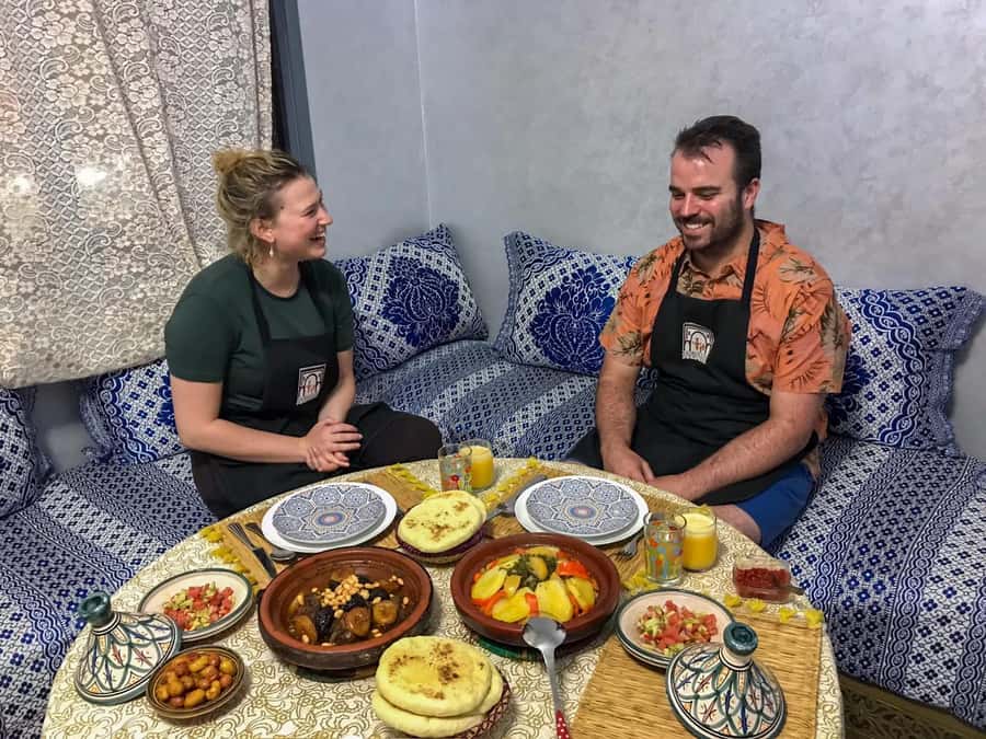 Essaouira: Traditional Family Style Moroccan Cooking Class - Cooking in Khadija’s family kitchen