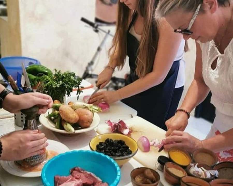 Flavors of Fez: Market visit, and a hands-on cooking class. - Preparing Moroccan dishes by hand