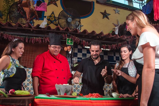 Flavors of Mexico: Cancun Cooking Class & Market Visit - Enchiladas and sopes provide the main cooking work