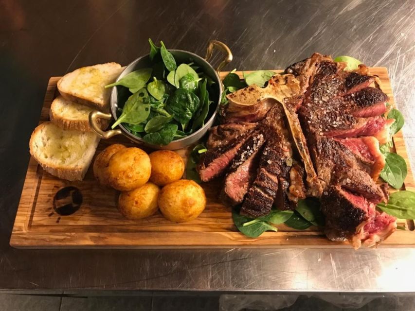 Florence: Florentine Steak Cooking Class with 3-Course Meal - From the kitchen to the table