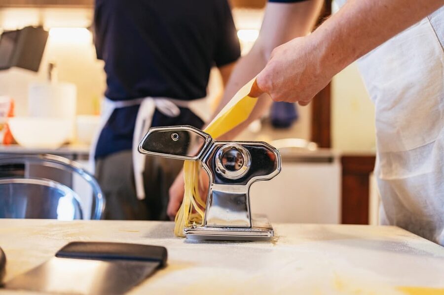 Florence: Pasta and Tiramisu Cooking Class with Local Host - Sitting down to eat what you made