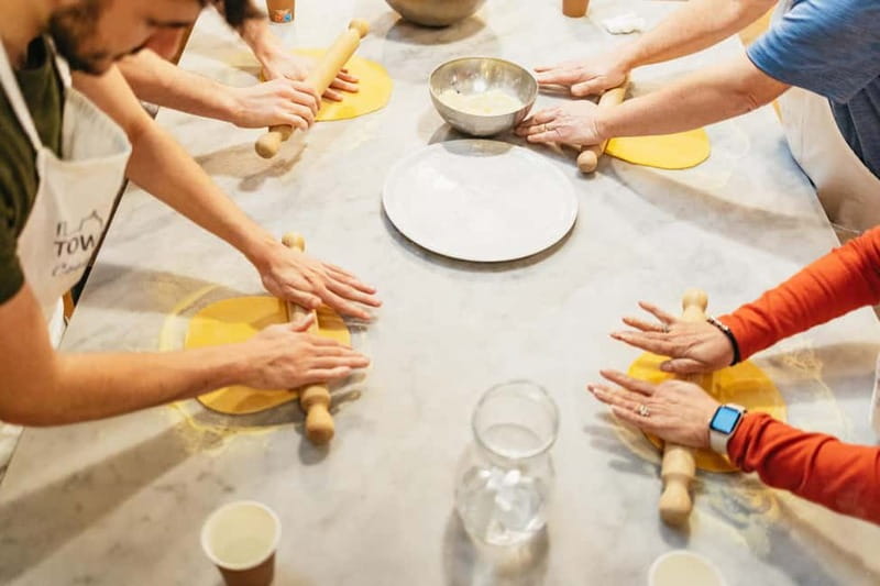 Florence: Premium Pasta and Gelato Cooking Class - Eating the meal you made