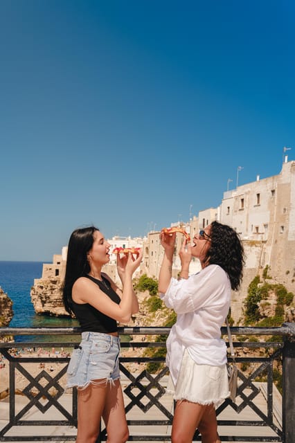 From Bari: Half-Day Polignano Tour & Apulian Cooking Class - Meeting in Bari and riding to the coast