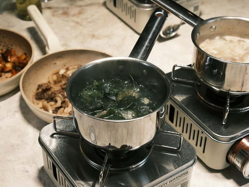 From Forest to Table: A Hansik Cooking Journey in Seoul - Making the side dishes and bibimbap