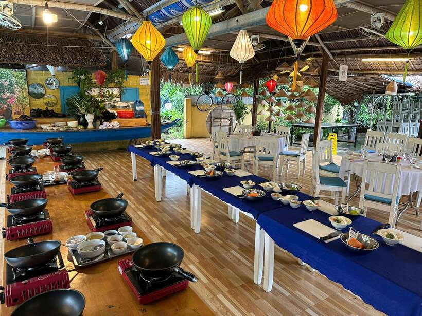 From Hoi An: Authentic Vietnamese Cooking Tour - A river cruise followed by a bamboo basket boat