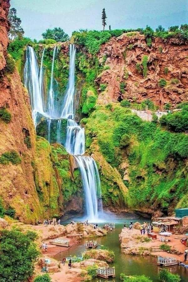 From Marrakech: Ouzoud Waterfalls Guided Hike and Boat Trip - Berber lunch with the falls in view