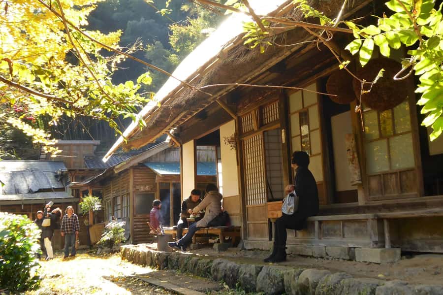 Fujieda: Suisha-mura Traditional Japanese Cooking Experience - Chopping wood before cooking rice