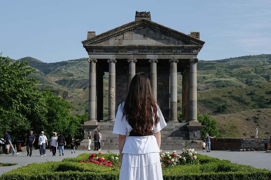 Garni & Geghard Small-Group Day Trip with Lavash Baking - Charents Arch and the Mount Ararat view