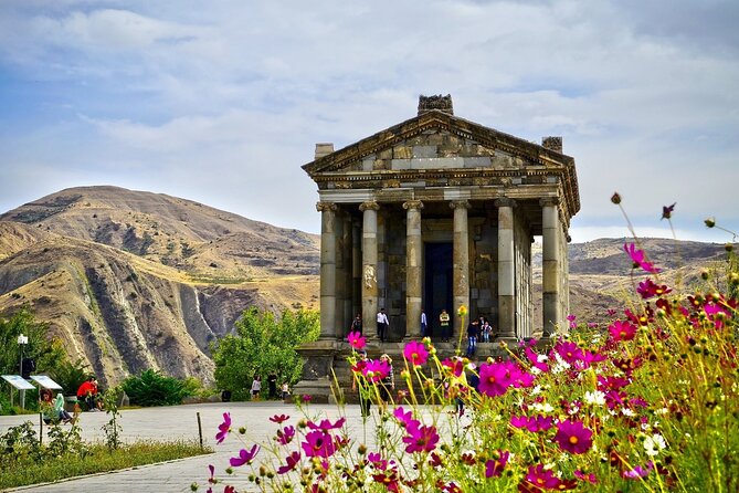Garni, Geghard & Symphony Small-Group Day Trip with Lavash Baking - Charents Arch and the first view of Mount Ararat
