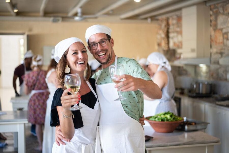 Greek Cooking Class with a Local Chef, Wine, & Meal in Drios - Dietary needs and accessibility