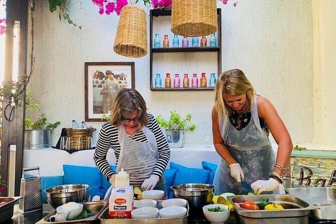 Greek Cuisine Cooking Class in Santorini with Recipes and Wine - Key points at a glance