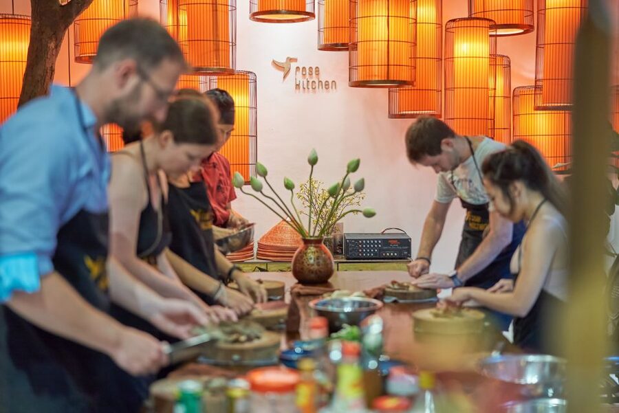Hanoi: Cooking Class in a Local Villa with Market Tour - From Hanoi market to the Rose Kitchen
