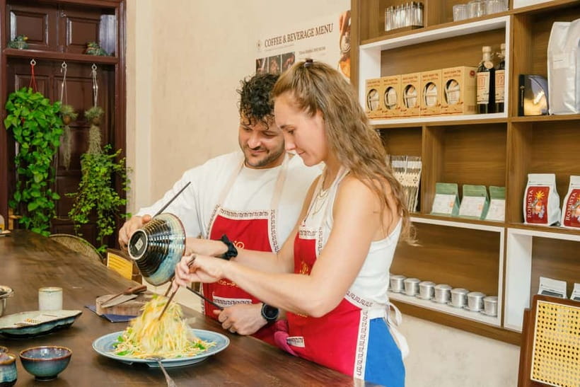Hanoi Cooking Class: Market Tour, Free Recipe & Beverages - Four Vietnamese dishes, prepared by you