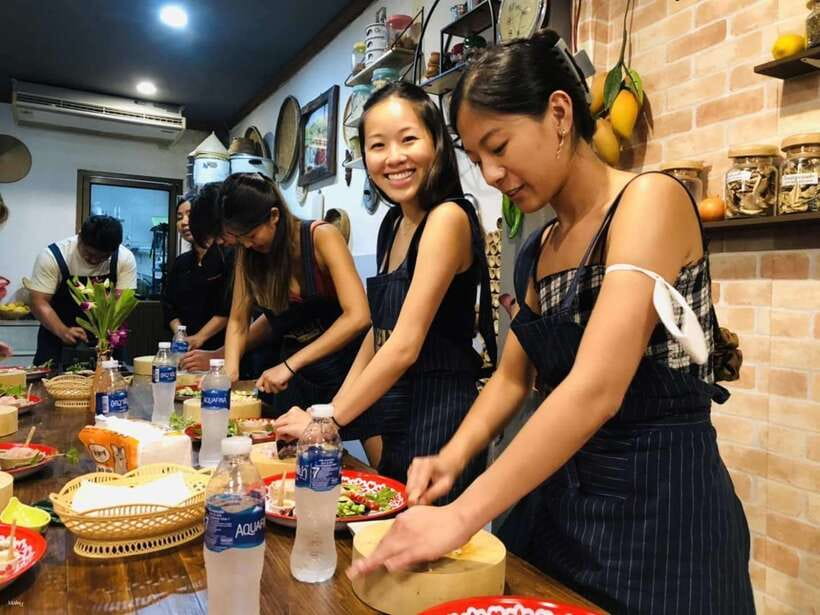 Hanoi Food Adventure: Vietnamese Market Tour & Cooking Class - Egg coffee, homemade wine, and the shared meal