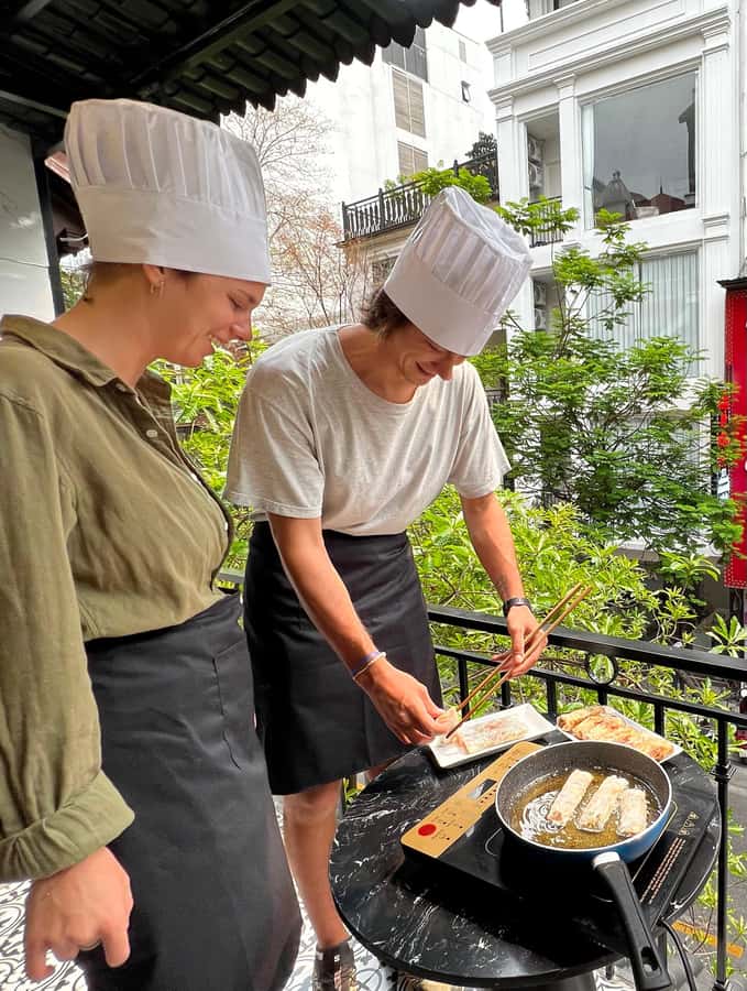 Hanoi: Maya Traditional Cooking Class & Market Tour - Group size, guides, and the teaching style