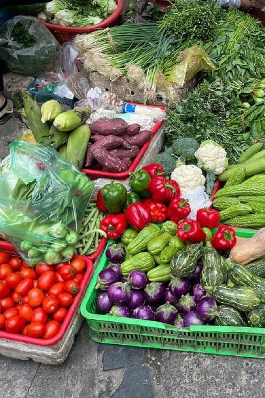 HCMc:Vietnamese Cooking Class with Local market tour & Meal - Preparing ingredients by hand