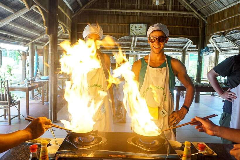 Hoi An: Cooking Class + basket boat (free transfer in Hoian) - Four dishes that give you a useful taste of Vietnam