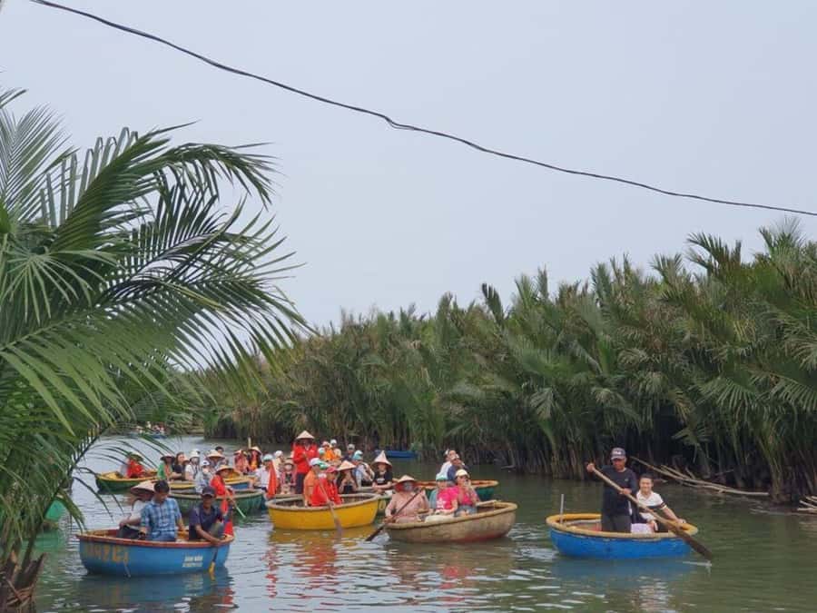 Hoi An: Cooking Class, Local Market & Basket Boat Experience - The round boats of Cam Thanh