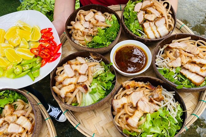 Hoi An: Cooking Class with Market, Lantern Making, Basket Boat - Cooking four Vietnamese dishes