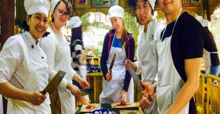 Hoi An Eco Village Cooking Class - Taking the round boat into Cam Thanh