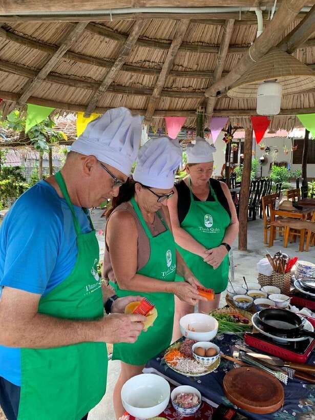 Hoi An :Lantern Making - Cooking Class -Coconut Basket Boat - Food restrictions, children, and group fit