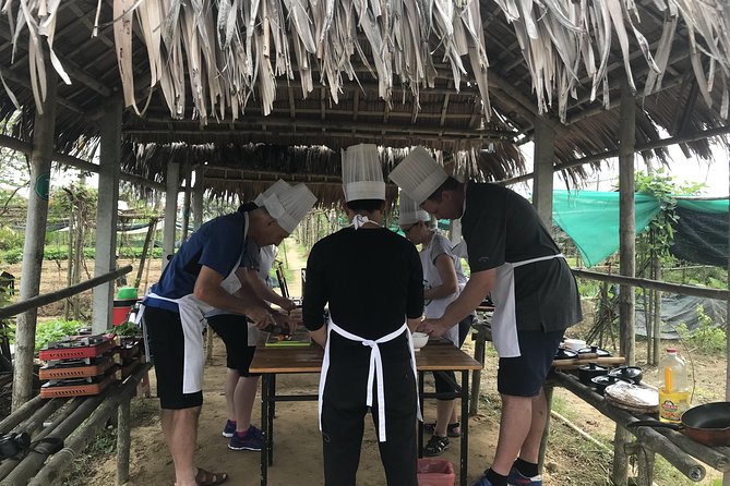 Hoi An Rural Life And Cooking At Organic Farm - A basket boat through the nipa palms