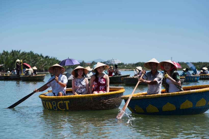 Hoian/Danang: Eco Cooking Class, Cruise Trip, Basket Boat - From Hoi An Market to Cam Thanh by Boat