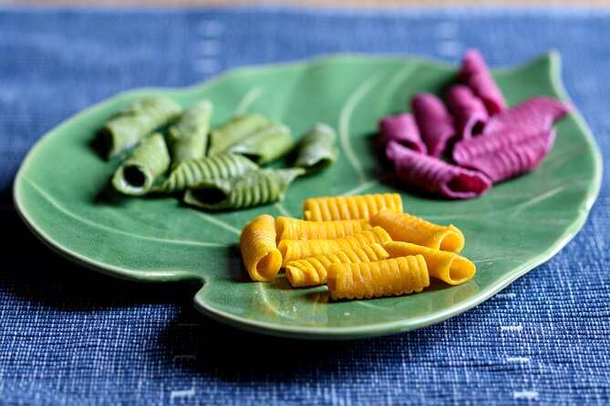 Home Cooking: Pasta Making with Natural Colors in a Tiny Group - Small shapes that feel like pasta origami