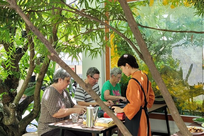 Hue's Vegetarian Cooking Class in Ancient Garden - A walk through 50 outdoor artworks
