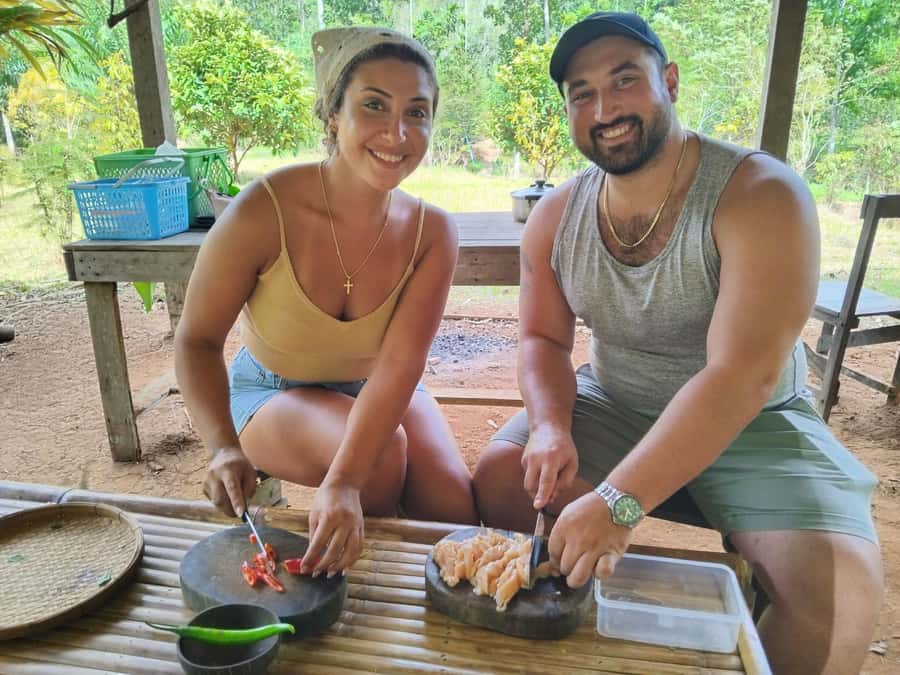 Khao Sok: Private Bamboo Rafting & Jungle Cooking Adventure - Coffee, monkeys, and a cave temple