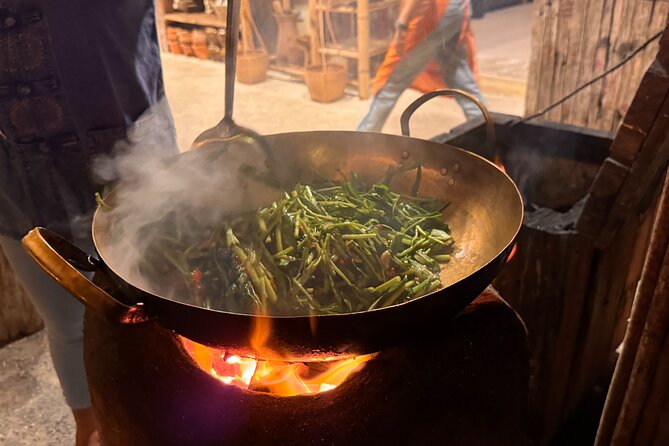 Koh Samui Jungle Kitchen - Evening Cooking Class (max 8 guests) - Eating outdoors with Koh Phangan in view