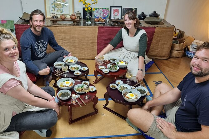 Korean cooking class in Haeundae, Busan - Preparing bibimbap, seaweed soup, and Korean pancakes