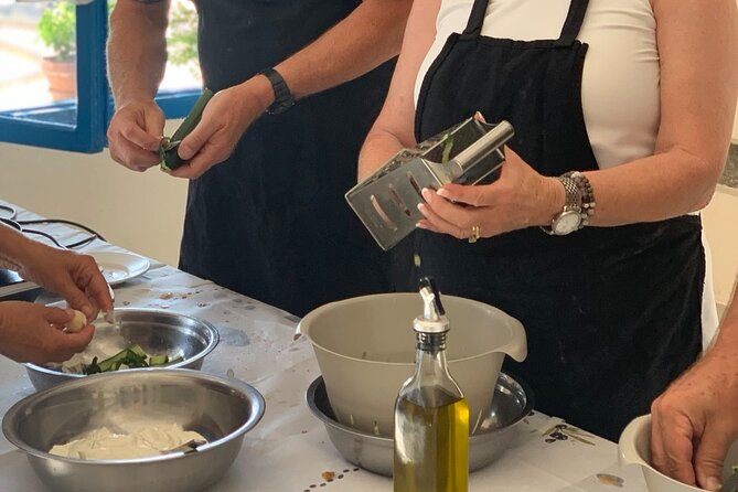 Kourounochori, Naxos : Gregory's Traditional Cooking Class - Eating what you prepared on the terrace