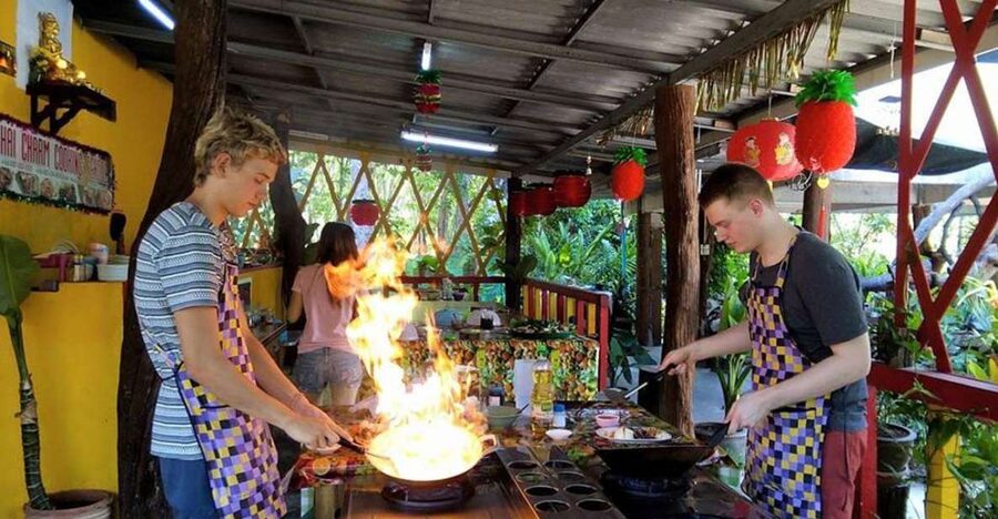 Krabi: Cooking Class at Thai Charm Cooking School with Meal - Penny and the support team shape the mood