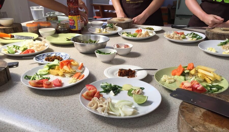 Krabi: Morning or Afternoon Culinary Adventure at Smart Cook - Eating the food you prepared