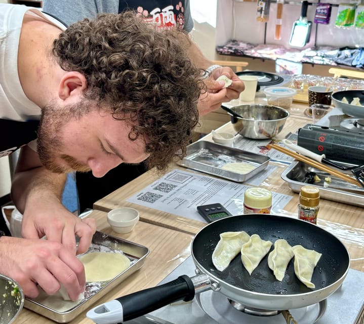 Kyoto: Ramen, Gyoza, and Onigiri Cooking Class - Gyoza brings the most hands-on practice
