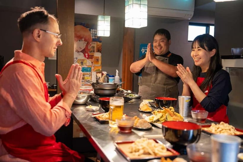 Kyoto Udon & Tempura Cooking Class with Professional Chefs - Finding the Meeting Point in Central Kyoto