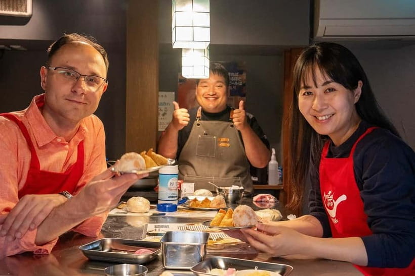 Kyoto Udon & Tempura Cooking Class with Professional Chefs - Rice, Inari Sushi, and Onigiri