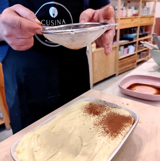 Lazise: Fresh Pasta and Tiramisù Cooking Class at Lake Garda - Sitting down to eat what you made