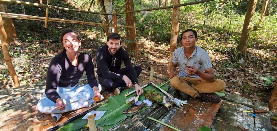 Luang Prabang: Bamboo Forest Cooking-class & Farm Visit - Into the primary forest with bamboo in hand