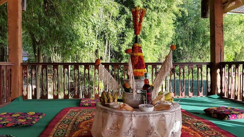 Luang Prabang: Evening Cooking Class & Local Baci Ceremony - Cooking Five Lao Dishes With the Host Family