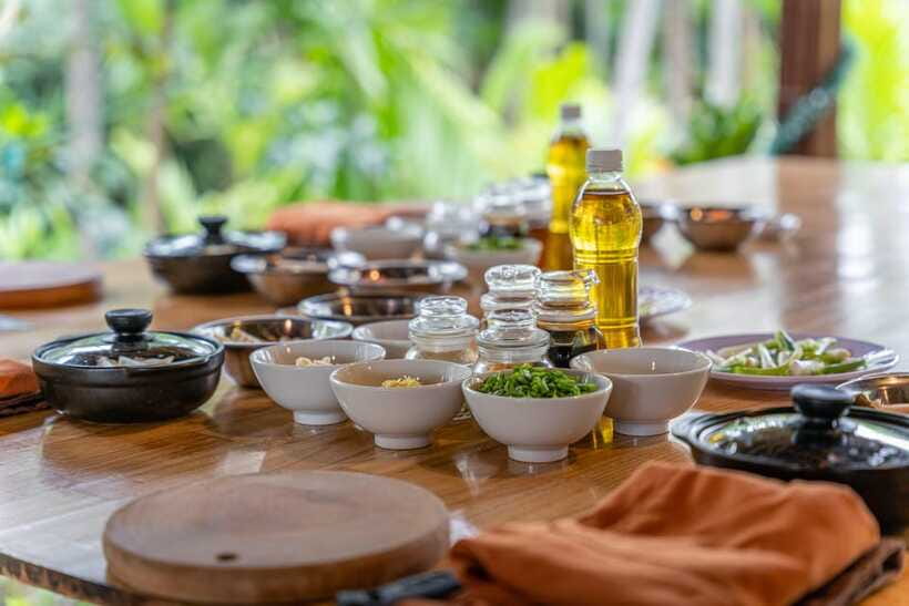 Mad Monkey Hoi An Cooking Class & Bamboo Boats - Cam Thanh and the round basket boats