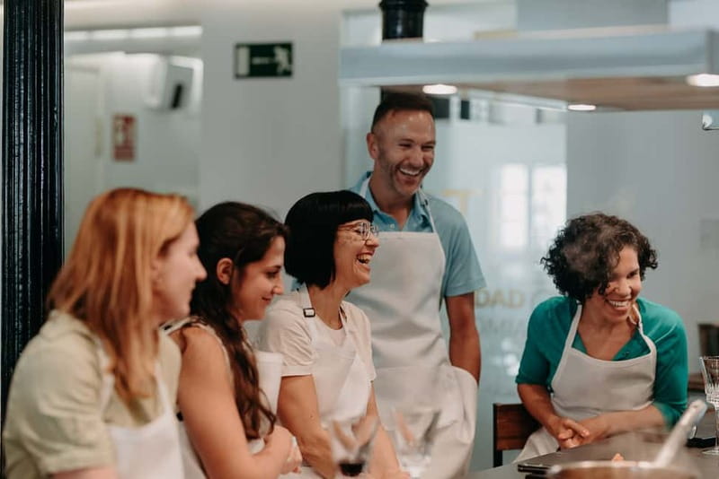 Madrid: Paella & Tapas Cooking Class and Market Visit - Making croquetas and patatas bravas