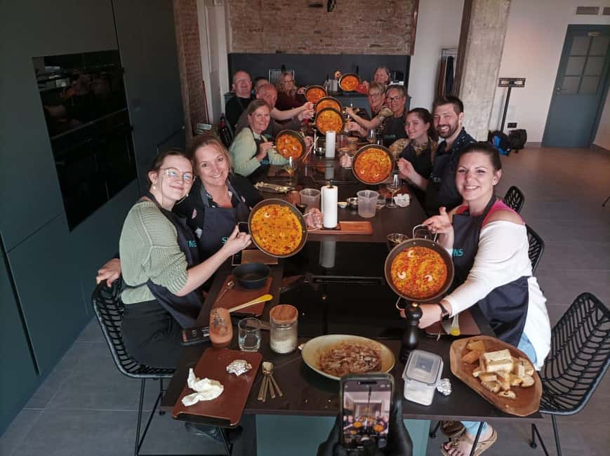 Malaga: Authentic Paella Cooking Class with Sangría - What 210 minutes feels like
