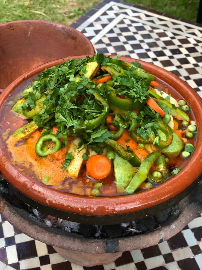 Marrakech: Authentic Moroccan Cooking Class in a Farm - Making salad and Moroccan mint tea