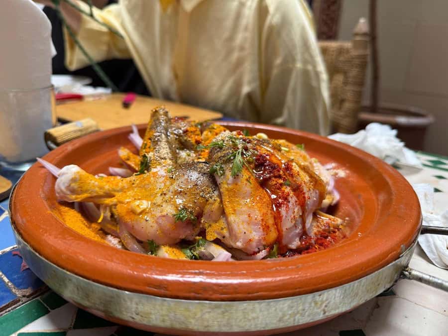 Marrakech: Moroccan Cooking Class with Local Chef - From Café de France to the Medina kitchen