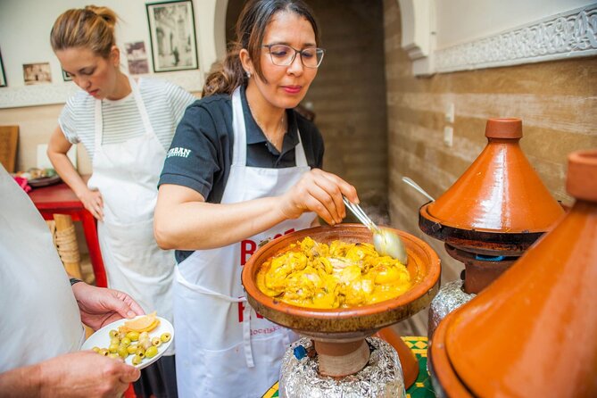 Marrakech Tour: Tajine Cookery Class Experience - Cooking in a traditional riad